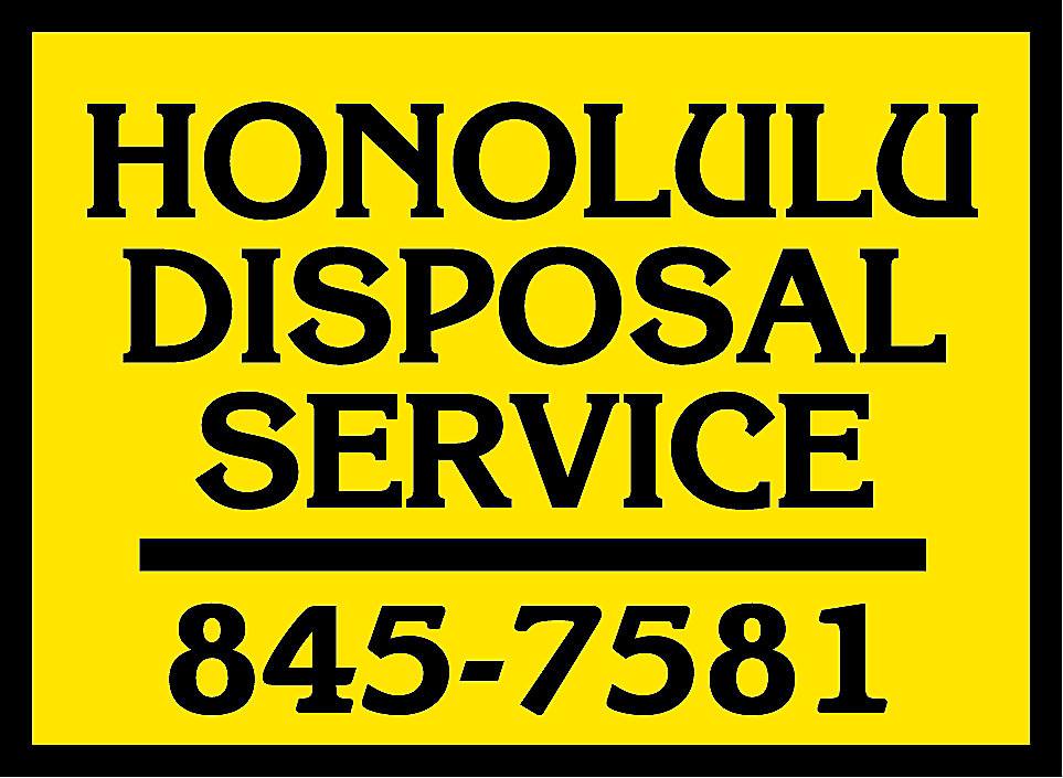 Honolulu disposal services